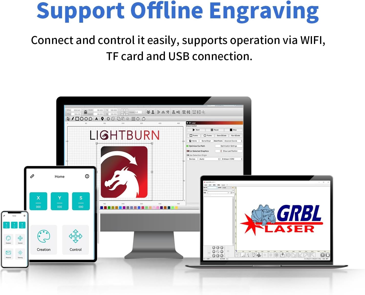 TTS-20 Max Lasergraveerder: 20W, 600x600mm | 30% Korting