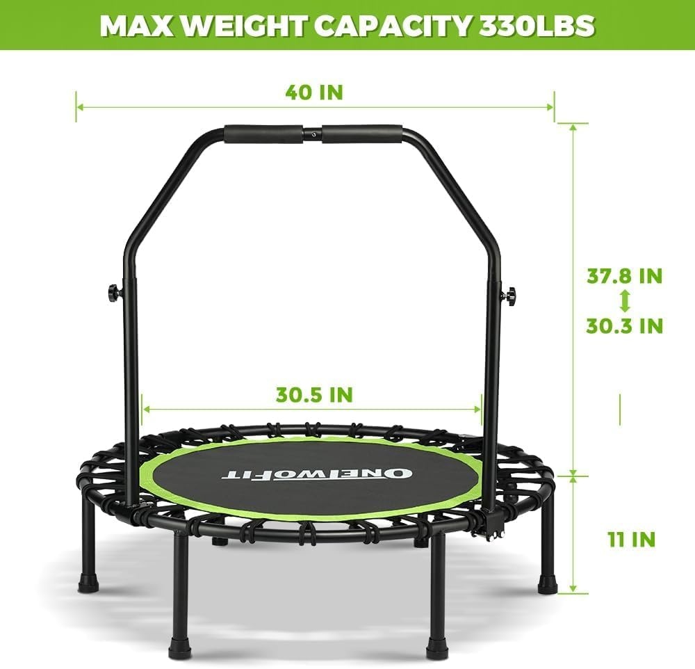 ONETWOFIT Trampoline (30% Korting) - Stil & Opvouwbaar