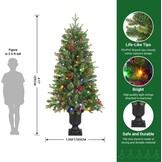 Verlichte Kunstkerstboom Groen - 34% Korting!