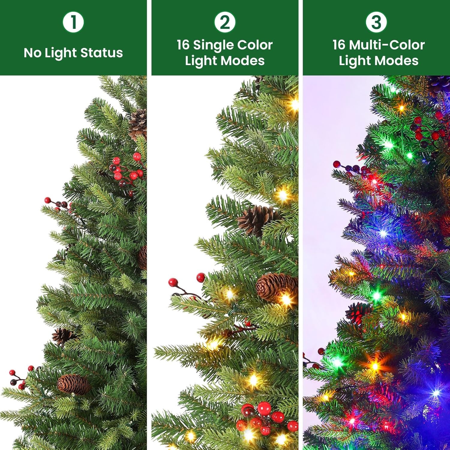 Verlichte Kunstkerstboom Groen - 34% Korting!