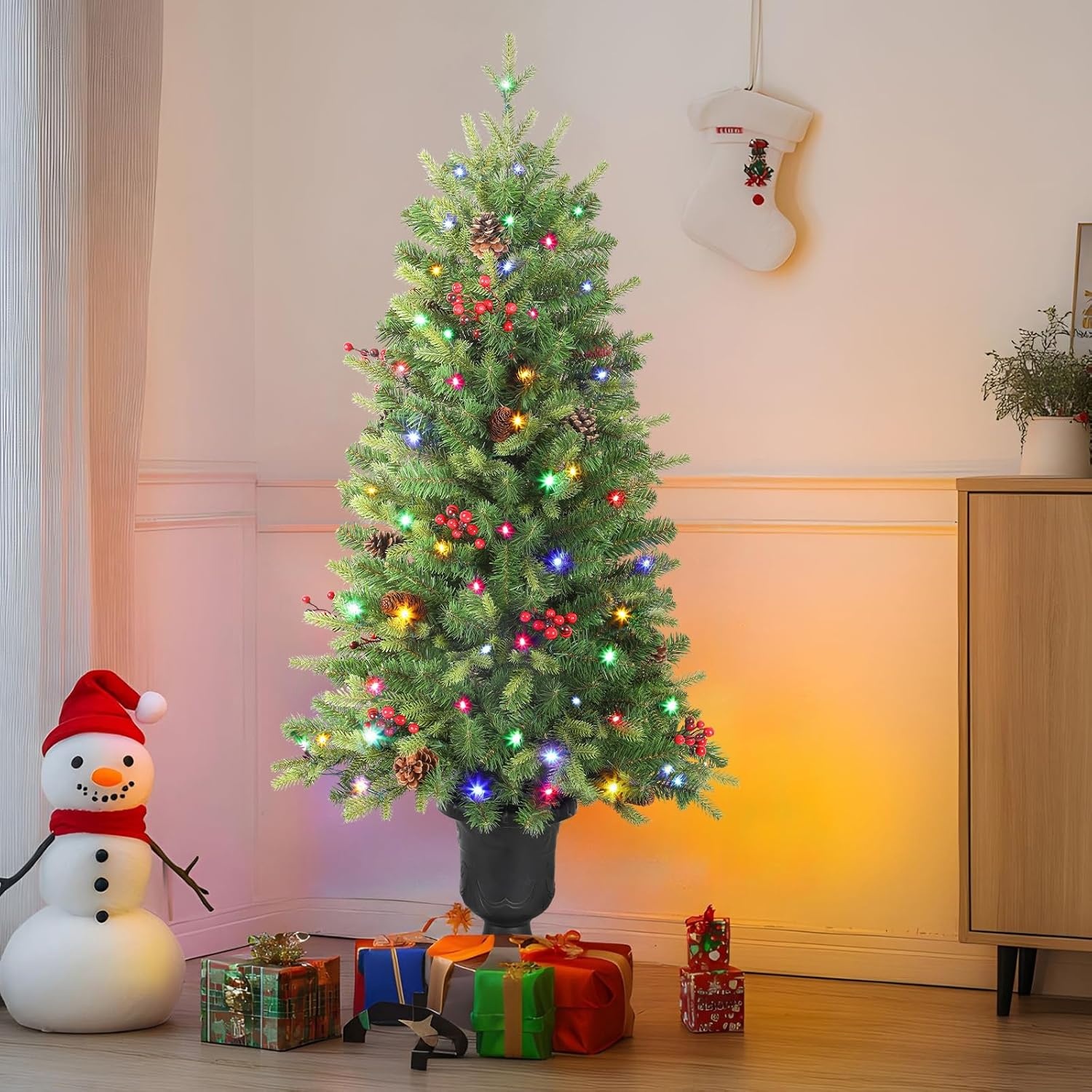 Verlichte Kunstkerstboom Groen - 34% Korting!