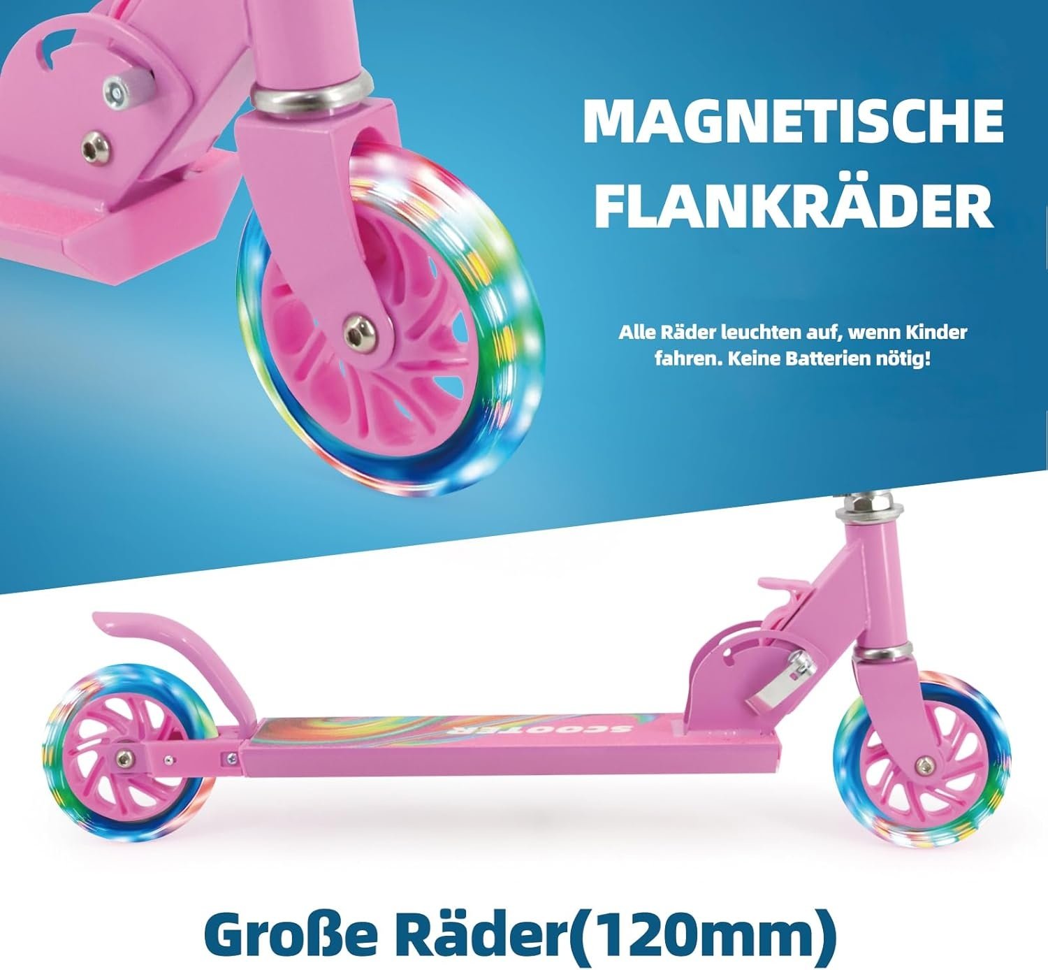 Opvouwbare Kinderstep met LED-wielen - 33% Korting!