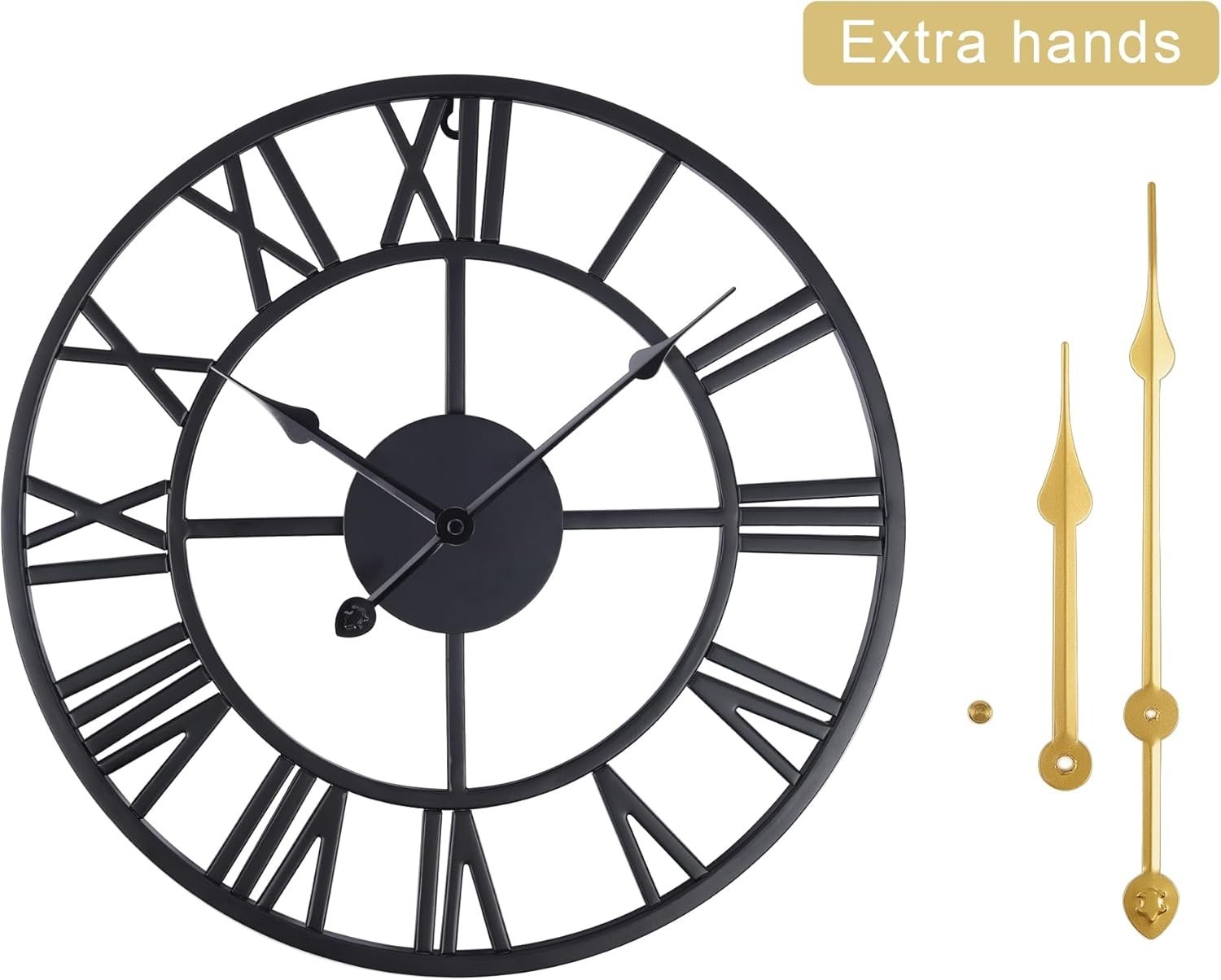 Lafocuse Wandklok Zwart Metaal 40cm - 29% Korting!