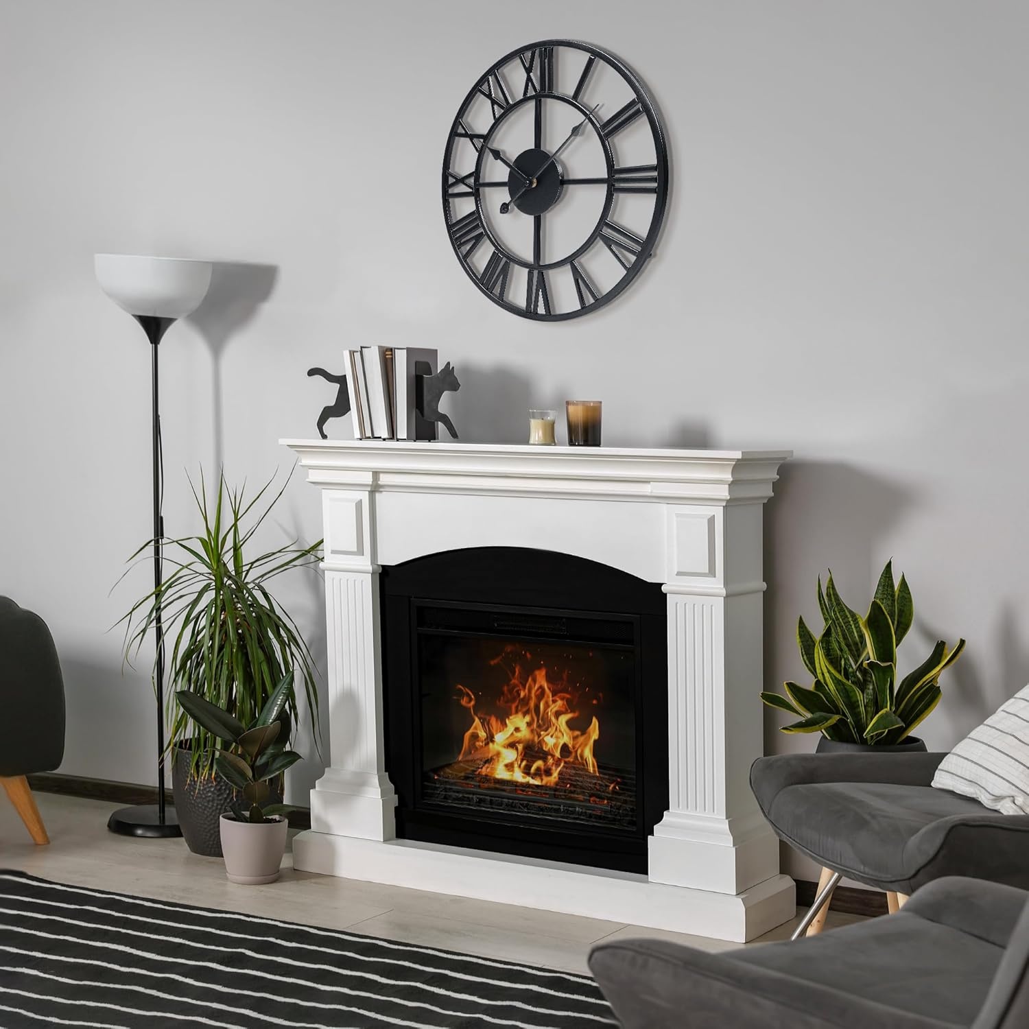 Lafocuse Wandklok Zwart Metaal 40cm - 29% Korting!