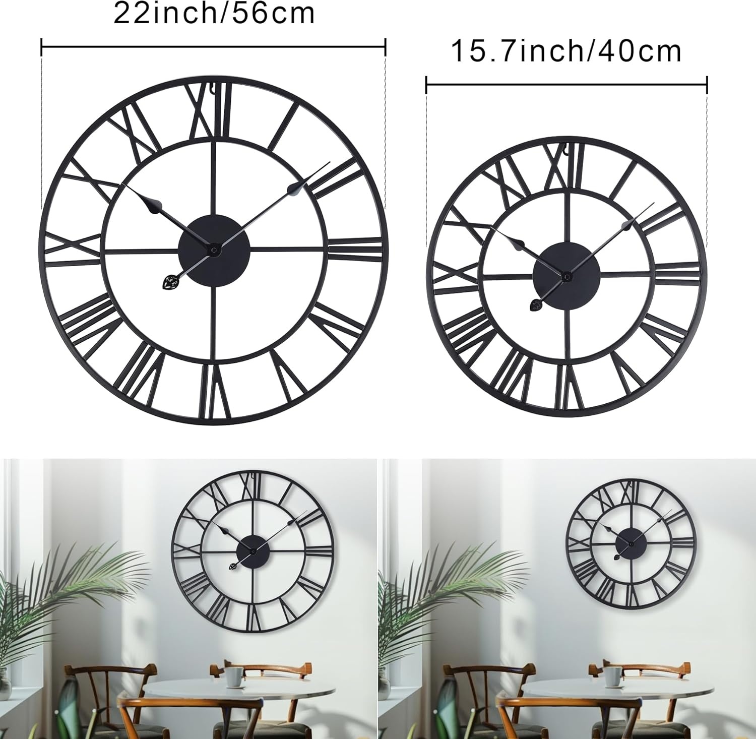 Lafocuse Wandklok Zwart Metaal 40cm - 29% Korting!