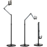 TELESIN Tablet Floor Stand, live uitzendstandaard met dubbele positie