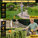 Accu Grastrimmer voor Makita 18V Batterijen, 3-in-1 Borstelloze Trimmer met Telescopische Steel en 90° Draaibare Kop