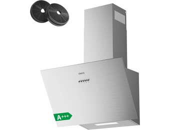 CIARRA CBCS6762A Gedeeltelijk Ingebouwde Afzuigkap 60cm met CBCF003 Koolstoffilters 650m³/h Dakloze Afzuigkap met LED-verlichting Afvoer en Recirculatie Keukenventilator
