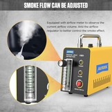 SDT103 Rooklekdetector voor in de auto, vacuüm, rookdiagnoseapparaat, pijpleiding, brandstof, lekdetector, compatibel met 12V-voertuigen,Evap-rookmachine met adapter