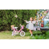Glerc Maggie Meisjesfiets, 12-20“, kinderfiets voor 2-13 jaar oude kinderen, prinsessenstijl, kinderfiets met poppenzitje & mand en trainingswielen, meerdere kleuren