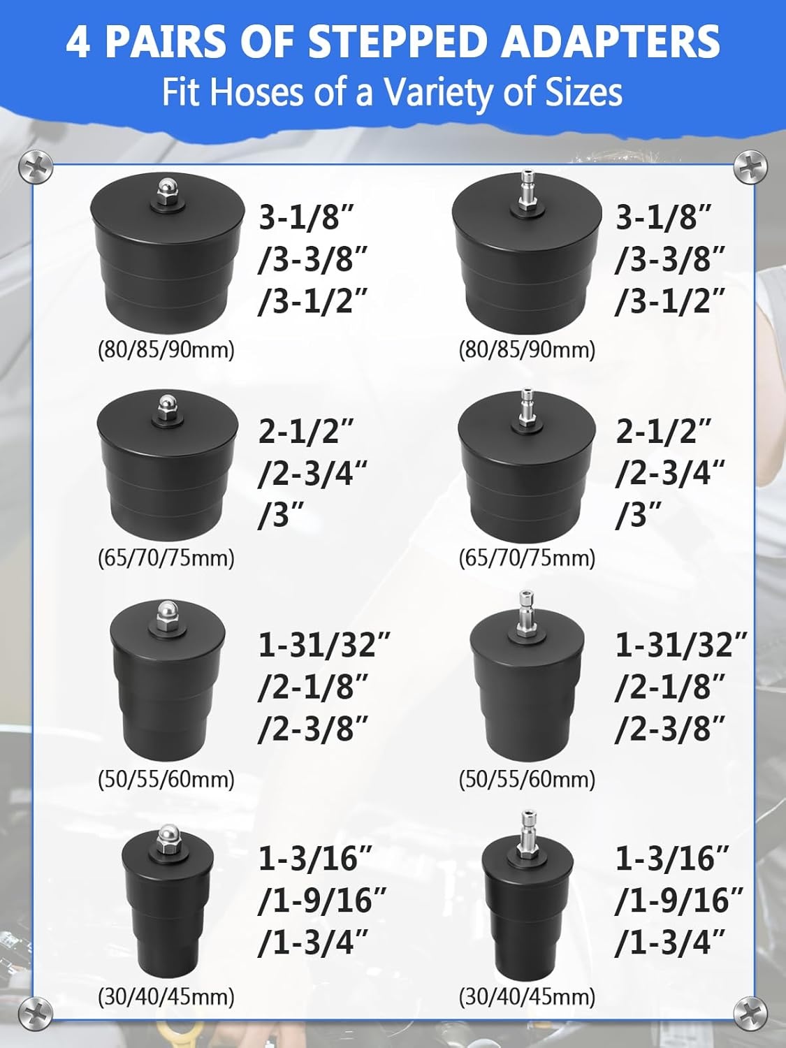 9-delige Turbosysteem Lege Lucht Detector Set voor Intercoolers en Drukleidingen