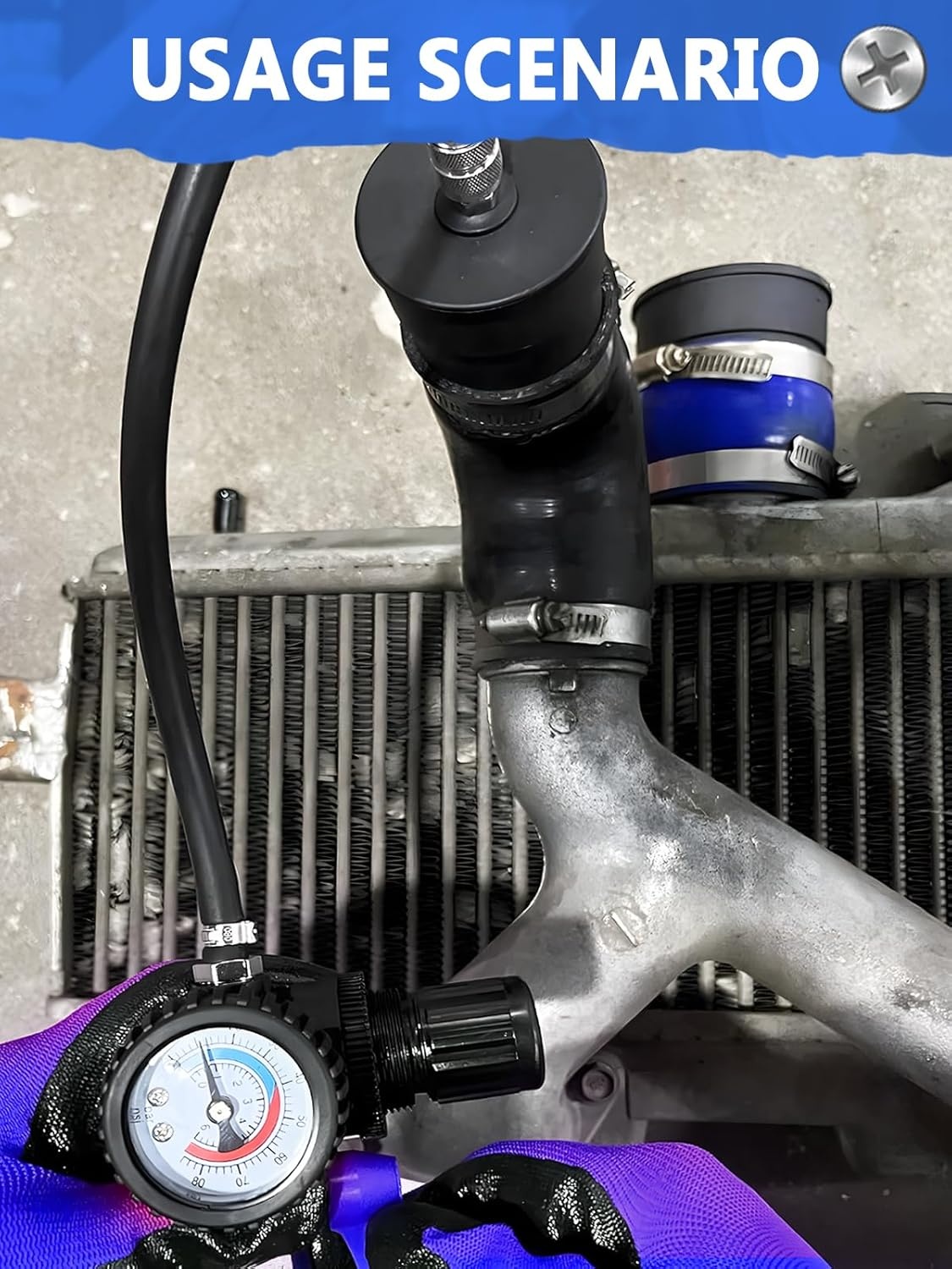 9-delige Turbosysteem Lege Lucht Detector Set voor Intercoolers en Drukleidingen