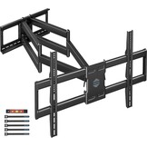 BONTEC TV Beugel voor 60-110" Flach & Curved LCD/LED TV, Uitschuifbaar tot 1016 mm, Zwaar Uitgevoerd Draaibaar TV Muurbeugel, Max. 125 kg, VESA 800x600 mm, voor Thuisbioscoop en Kantoor