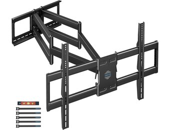 BONTEC TV Beugel voor 60-110" Flach & Curved LCD/LED TV, Uitschuifbaar tot 1016 mm, Zwaar Uitgevoerd Draaibaar TV Muurbeugel, Max. 125 kg, VESA 800x600 mm, voor Thuisbioscoop en Kantoor