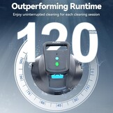 WaveRobo X1 Zwembadrobot, ingebouwde batterij met 4000 mAh, 44,4 Wh, 120 minuten duur, blauw