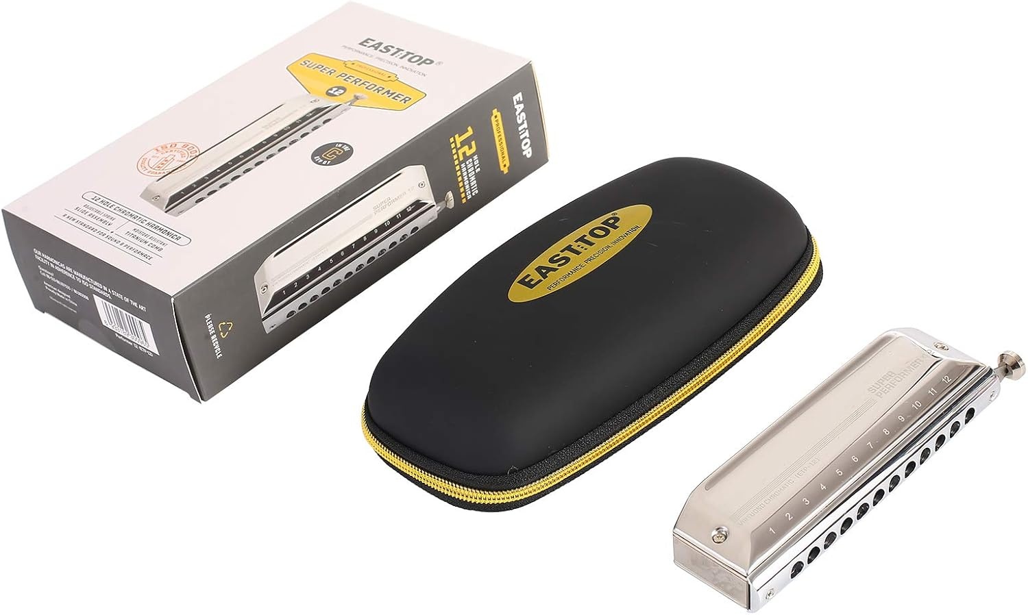 Easttop Mondharmonica C - 12 Gaten, 48 Tonen - Nu 55% Korting!