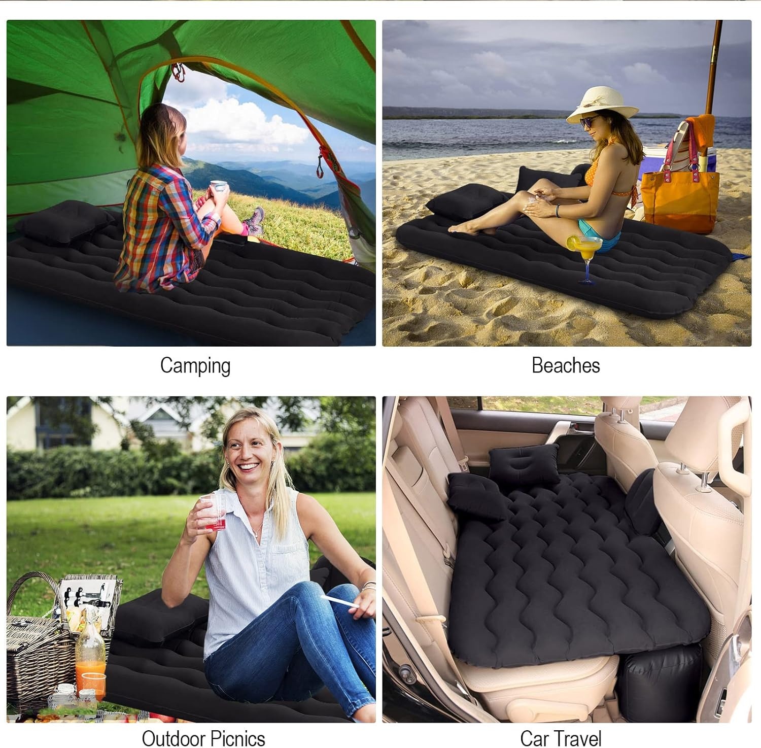 Opblaasbaar Auto Luchtbed met 33% Korting - Familie & Kamperen