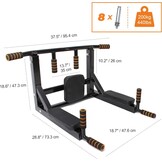 Leogreen Wand Pull-Up Bar Zwart - 34% Korting!