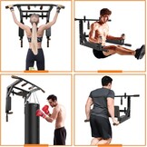 Leogreen Wand Pull-Up Bar Zwart - 34% Korting!