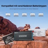 Renogy Zuivere Sinus Omvormer 2000W - 35% Korting