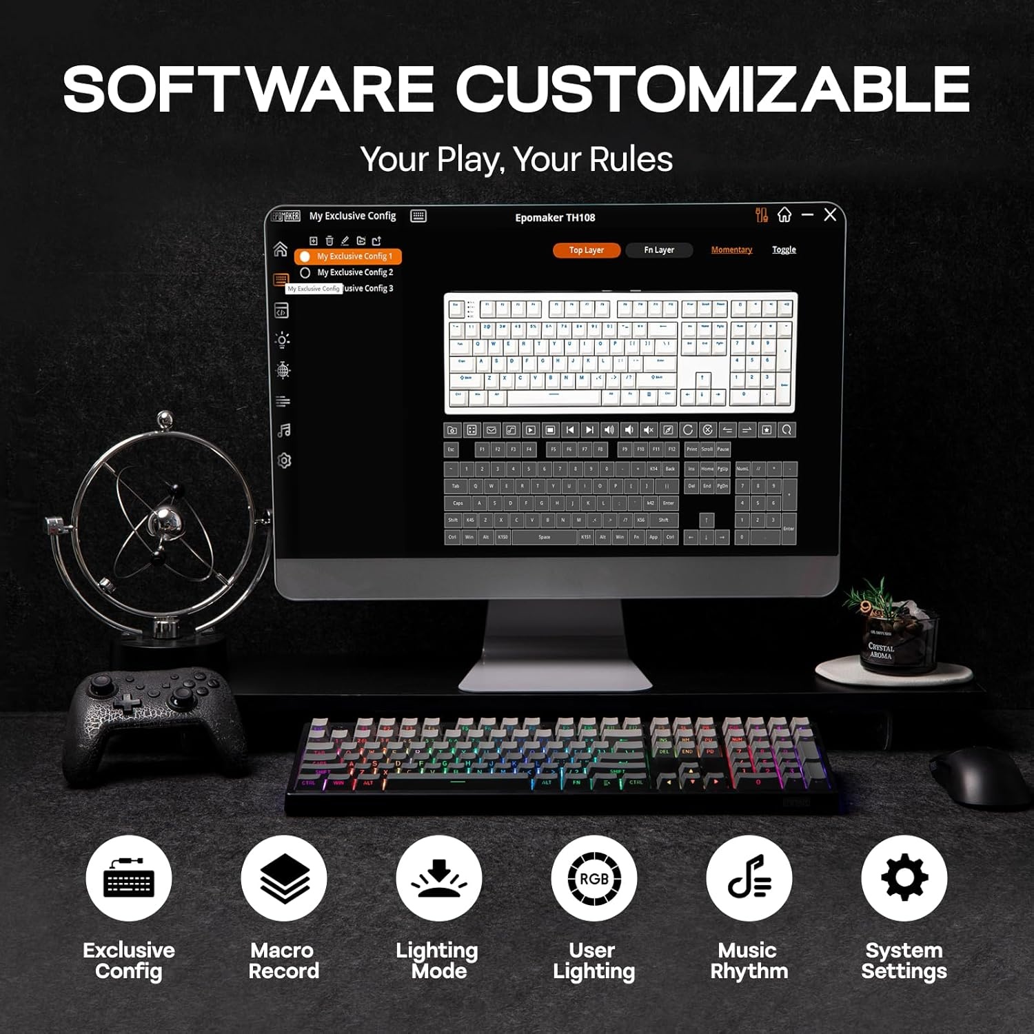 EPOMAKER TH108 Mechanisch Toetsenbord - 29% Korting
