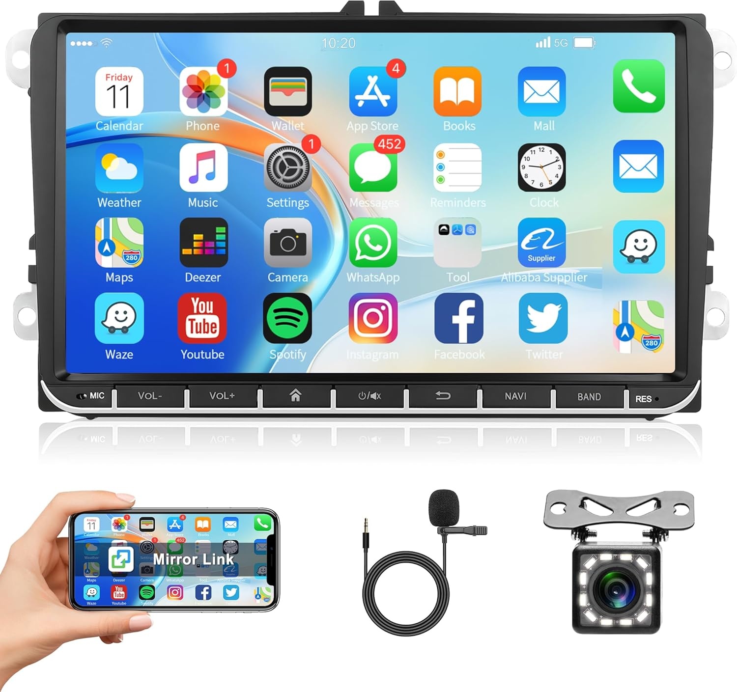 Android 13 Autoradio 9" VW Golf/Passat - 34% Korting!