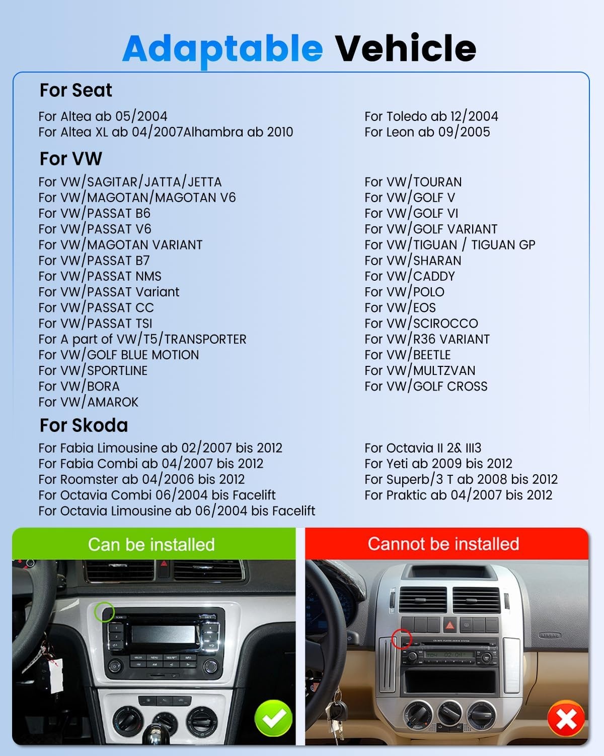 Android 13 Autoradio 9" VW Golf/Passat - 34% Korting!