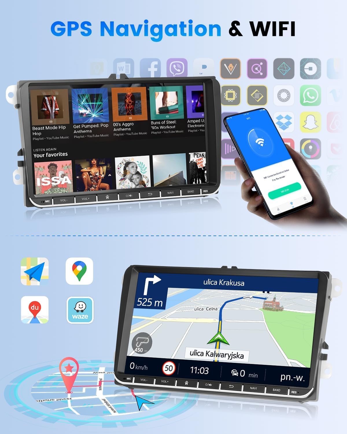 Android 13 Autoradio 9" VW Golf/Passat - 34% Korting!