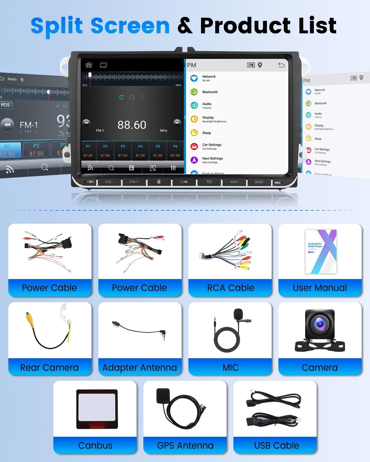 Android 13 Autoradio 9" VW Golf/Passat - 34% Korting!