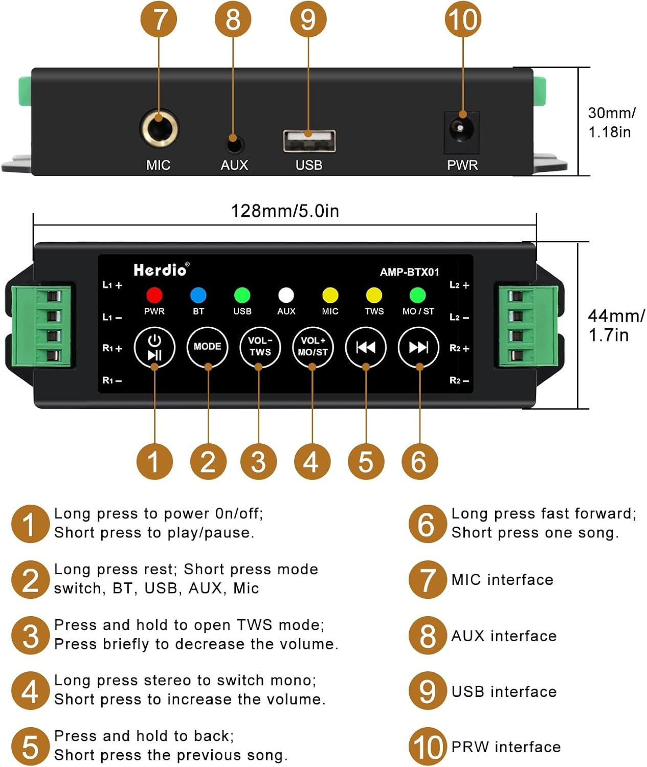 Herdio Waterdichte Bluetooth Speakers (4 Stuks) - 4" - Nu 30% Korting!