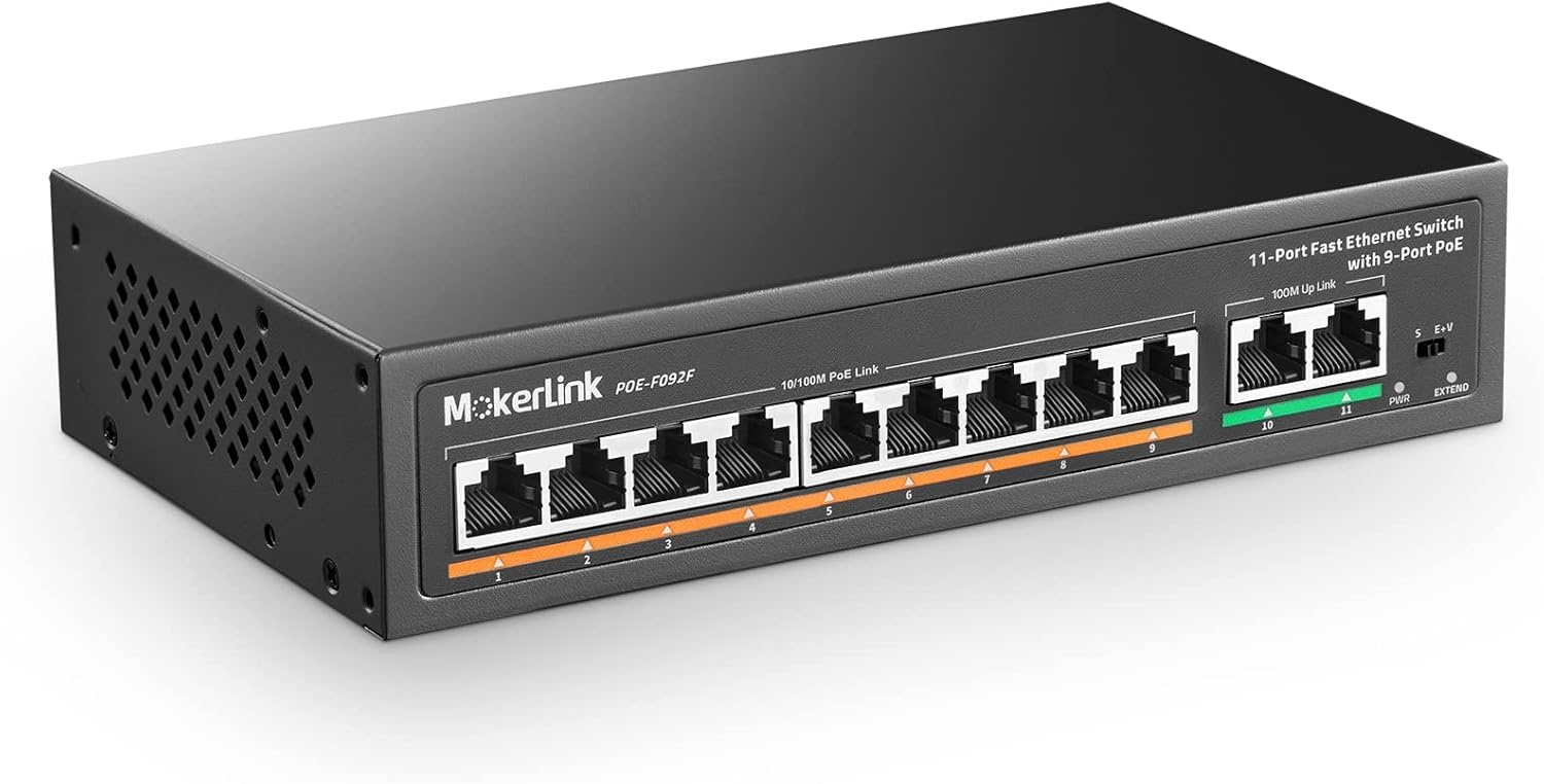 MokerLink PoE Switch 11 Poorten | 34% Korting