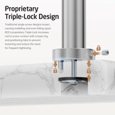 KES Vrijstaande Handdoekhouder - Marmeren Basis - 34% Korting