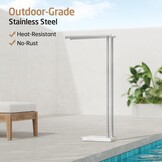 KES Vrijstaande Handdoekhouder - Marmeren Basis - 34% Korting