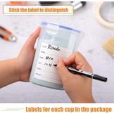 8x 1500ml Maatbekers met deksel - Epoxy & Verf - 27% Korting!