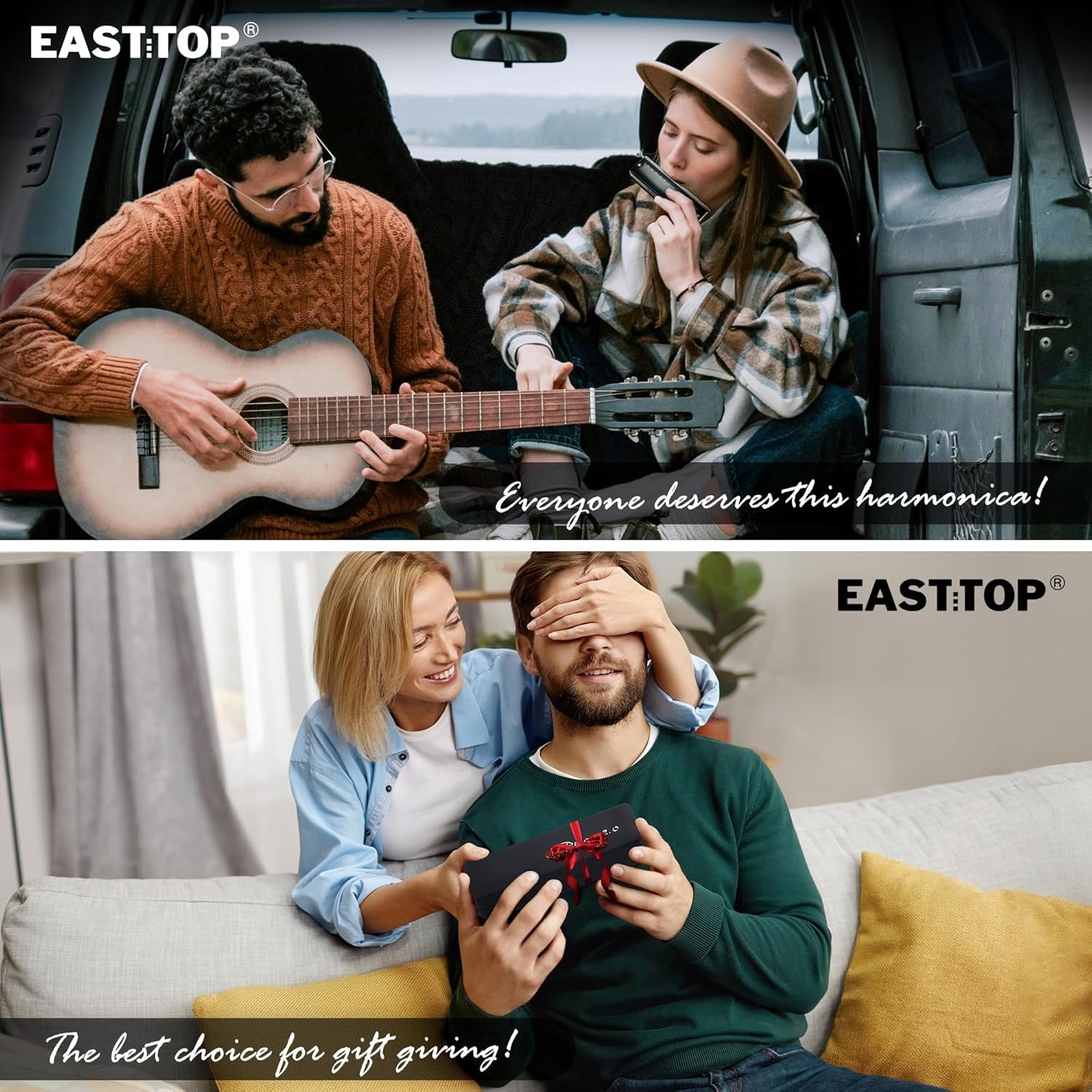 East Top Mondharmonica C, 12 Gaten, Chromatisch, -34%