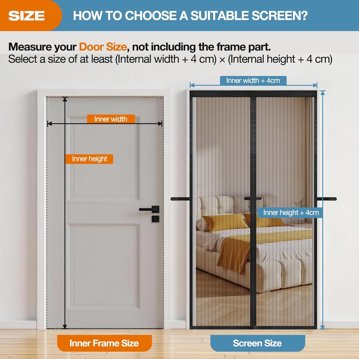 Magnetisch Horngordijn Zwart 90x200cm - 32% Korting!