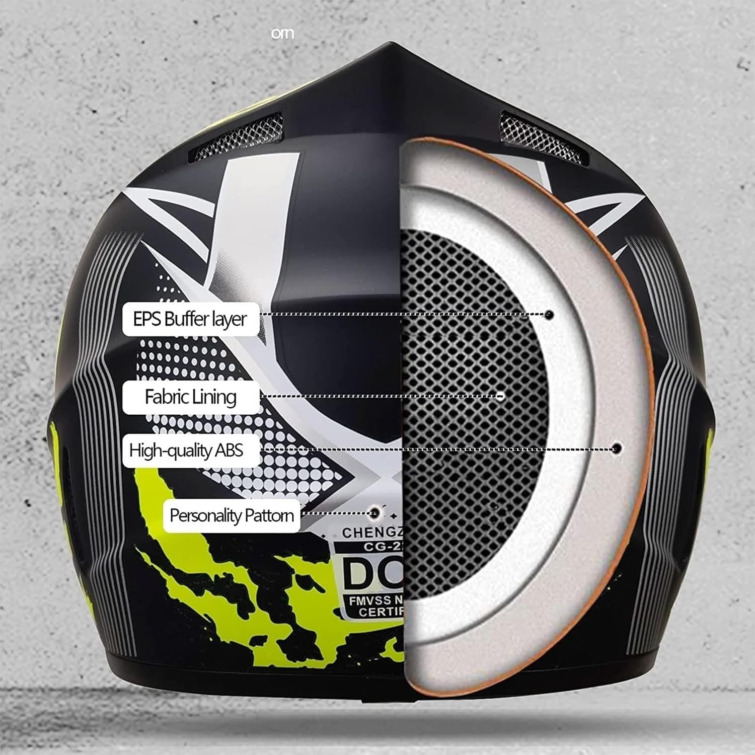 Jeugd Motorcross Helm Geel, Compleet met Vizier & Accessoires - 34% Korting!