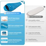 Lichte Donsslaapzak 4 Seizoenen - 34% Korting