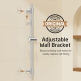 KES Douche Riser Rail (76cm) - 29% Korting