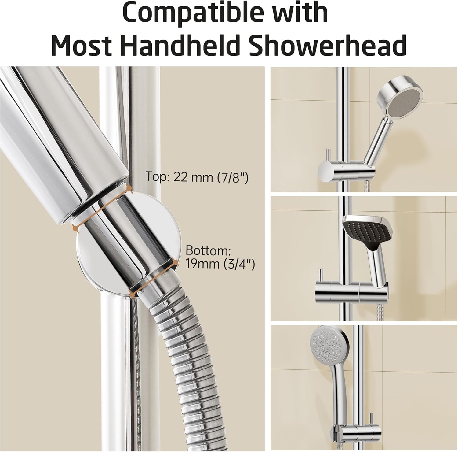 KES Douche Riser Rail (76cm) - 29% Korting