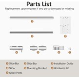 KES Douche Riser Rail (76cm) - 29% Korting