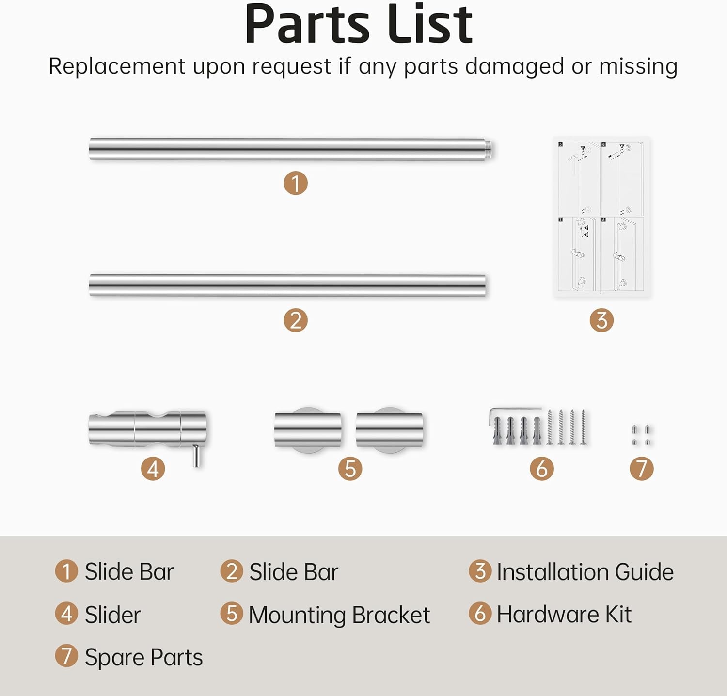 KES Douche Riser Rail (76cm) - 29% Korting