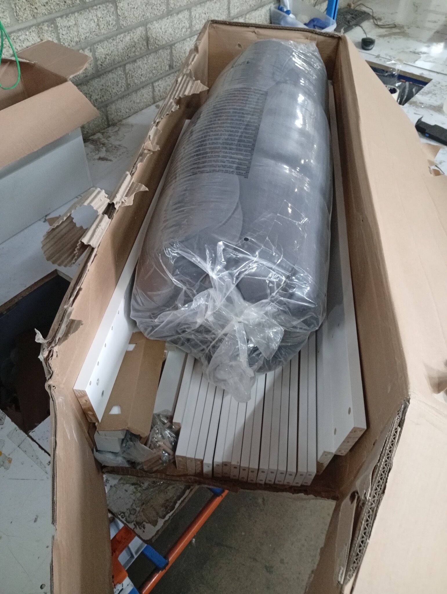 vidaXL Middenbank Grenenhout (Wit) - 54% Korting