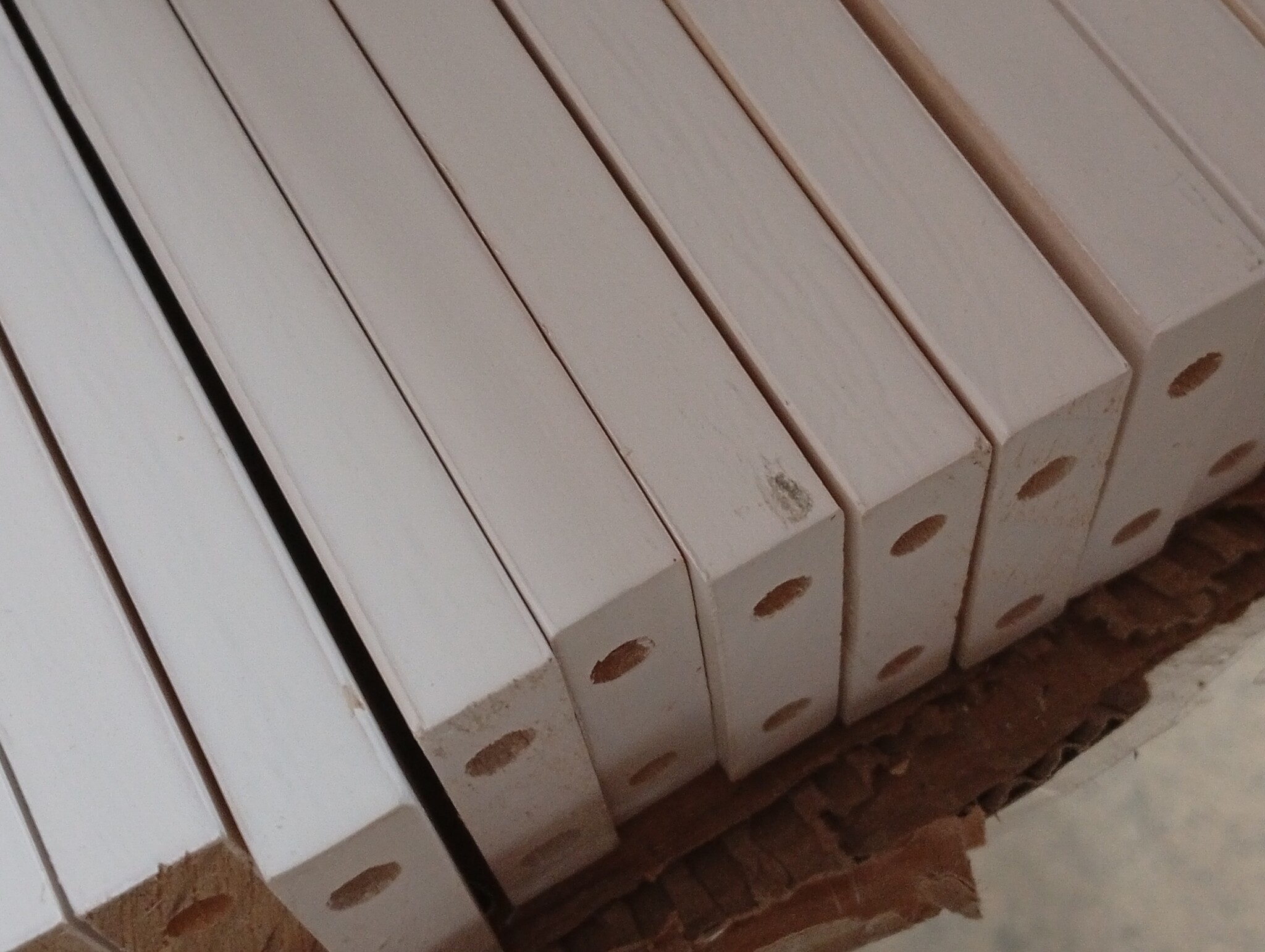 vidaXL Middenbank Grenenhout (Wit) - 54% Korting