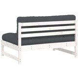 vidaXL Middenbank Grenenhout (Wit) - 54% Korting