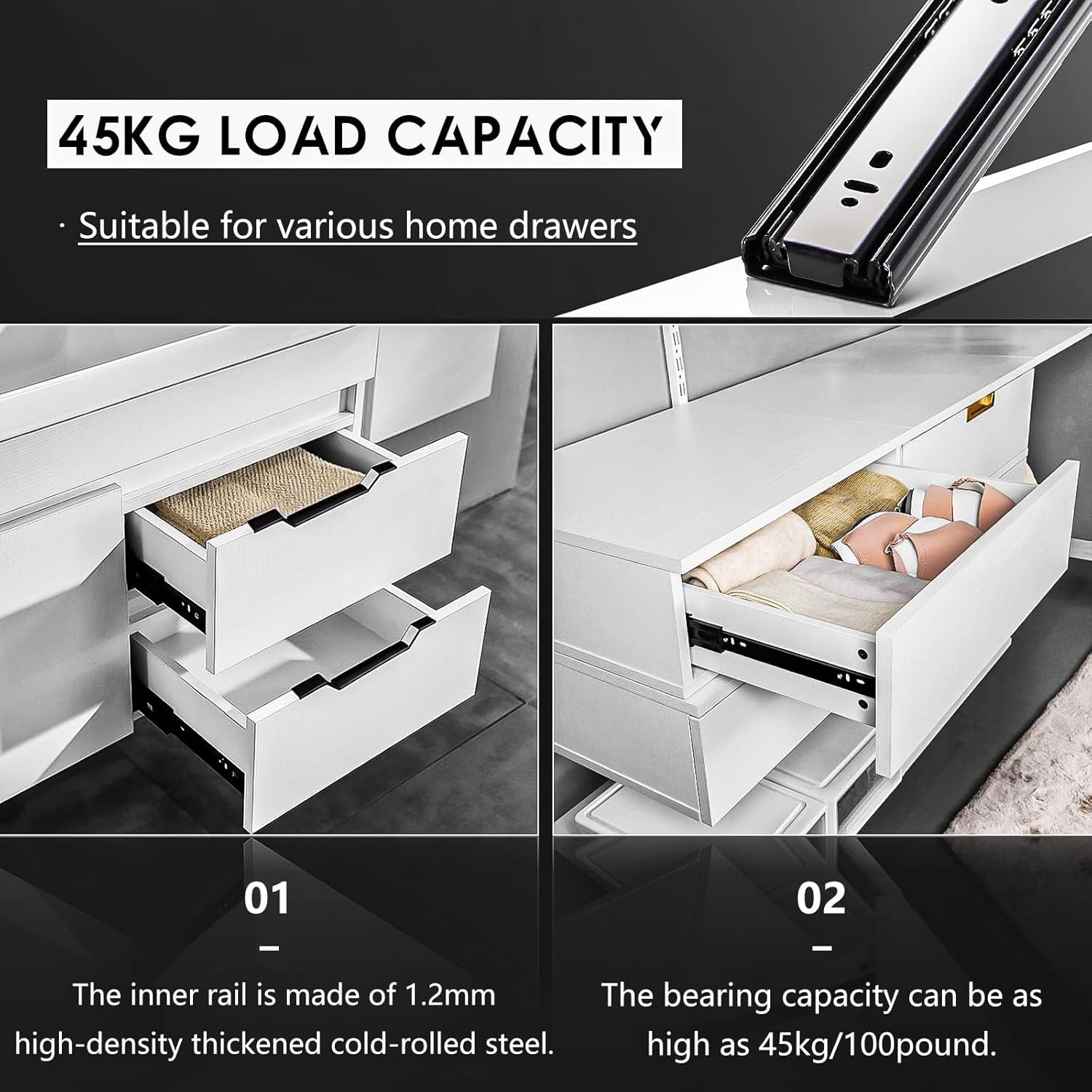 AOLISHENG Ladegeleiders - 250mm, Zware Kwaliteit met 26% Korting