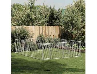 vidaXL Hondenkennel Buiten 3x4x1m Gegalvaniseerd Staal - 35% Korting