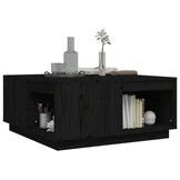 vidaXL Salontafel Grenenhout Zwart - 54% Korting!