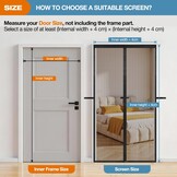 Magnetisch Horngordijn Deur Zwart 90x200cm - 32% Korting