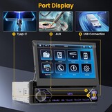 Hikity 1-DIN Autoradio met 7" Touchscreen & Bluetooth - 34% Korting